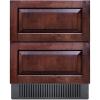 imageSummit 27 Two Drawer Refrigerator Outdoor Drawer Refrigerator 483 cuft Capacity Panel Ready SPR275OS2DPNR Panels not includedStainless SteelBlack