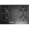 imageSummit 30quot 4 Burner Gas Cooktop Black Cast Iron GC432BBlack