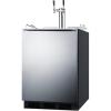 imageSummit ADA Compliant Builtin Commercial Dual tap Wine kegerator SBC58BLBIADAWKDTWIN