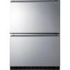 imageSummit ADFD243 24quot Wide 2Drawer AllFreezer ADA Compliant 371 cuft Capacity Builtin Capable Child Lock Open Drawer Alarm Stainless Steel Drawers Frostfree Operation Panel Not Included