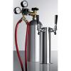 imageSummit Appliance KitSBC7TWIN Commercially Approved Beer Tap System Includes a Commercial Dual Tap Stainless Steel Draft Tower and 5 lb CO2 Tank Works with Virtually Any Kegerator