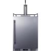 imageSummit Appliance SBC683OS 24quot Wide Builtin Outdoor Beer Kegerator 56 cuft Interior Weatherproof Automatic Defrost Digital Thermostat Tap Cool System Adjustable Shelves 4 CastersStainless Steel