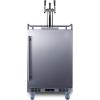 imageSummit Appliance SBC683OSTRIPLE 24quot Wide Builtin Outdoor Beer Kegerator 56 cuft Interior Weatherproof Automatic Defrost Digital Thermostat Tap Cool System Adjustable Shelves 4 CastersStainless Steel