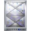 imageSummit Appliance SCR611GLOSX Builtin Outdoor Commercially Listed Wine Cellar with Stainless Steel Interior Diamond Style Shelving Digital Controls Lock and Stainless Steel Cabinet