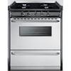 imageSummit Appliance TNM2107BRW 30quot Wide Slidein Style Gas Range in Stainless Steel with Open Burners Oven Window Adjustable Oven Racks Broiler Pan and Electronic IgnitionStainless Steel
