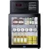 imageSummit Mini Bar ampamp Hotel Room Safe Combination Hospitality Refrigerator ampamp Safe Combo Stainless Steel  MBSAFESSGlass