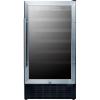 imageSummit SWC1840BCSSADA 18quotquot Commercially Approved Wine Cooler with 33 cu ft Capacity ADA Compliant Digital Thermostat Factory Installed Lock in Stainless SteelStainless Steel