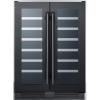 imageSummit SWC24GKS 24quotquot Dual Zone Wine Cellar with 52 cu ft or 42 Bottle Capacity Digital Thermostat Stainless Steel Trimmed Wooden Shelves LED Lighting in Black Stainless Steel