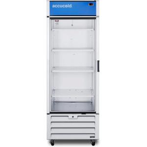 imageAccucold SCRR261GLH 30quot Wide Commercial Beverage Refrigerator 2134 cuft Capacity Automatic Defrost LED Lighting Highlow Temperature Alarm Selfclosing Door Fancooled Interior