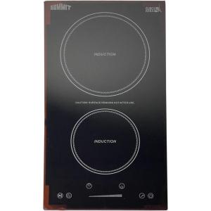 imageSummit 12quot Induction Cooktop 2 Cooking Zones 115V Electric Cooktop ADA Compliant Design Black SINC2B1152Burner