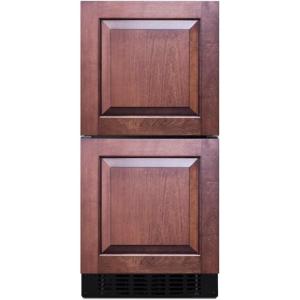 imageSummit 15 Two Drawer Refrigerator 17 cuftCapacity ADA Compliant 18 Shallow Depth Stainless Steel Panel Ready ASDR1524PNR Panels not includedPanel Ready