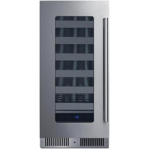 imageSummit 15 Wine Cellar Builtin Wine Cellar Shallow 18 Depth 18 Bottle Capacity Stainless Steel SDHW1532Stainless Steel