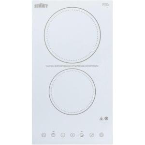 imageSummit 15quot Electric Cooktop 2 Burners 230V Radiant Cooktop ADA Compliant Design Black  CR2B23T3BTK15White