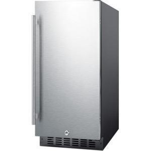 imageSummit 15quot Refrigerator BuiltIn Undercounter Fridge 254 cuft Capacity ADA Compliant Stainless Steel  ALR15BSSBlack  Stainless Steel