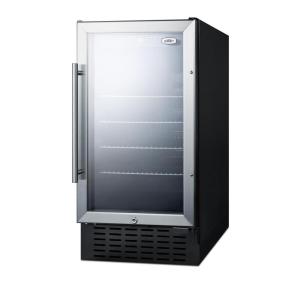 imageSummit 18 Built In Beverage Center 27 cuft Capacity Stainless Steel ampamp Glass SCR1841B