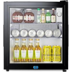 imageSummit 18 Mini Fridge 152 cuft Capacity Compact Refrigerator Countertop Fridge Black ampamp Glass  MB43GL