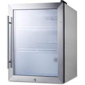 imageSummit 19 Beverage Center 21 cuft Capacity Compact Outdoor Refrigerator Stainless Steel ampamp Glass SPR314LOSCSS