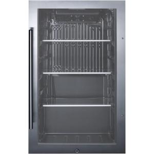 imageSummit 19 Beverage Center 313 cuft Capacity Outdoor Refrigerator Shallow Depth Stainless Steel ampamp Glass SPR488BOSCSSStainless Steel