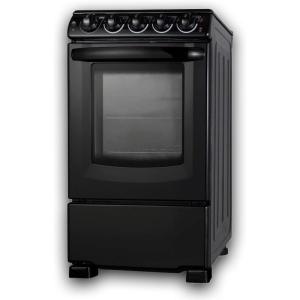 imageSummit 20 Electric Smooth Top Range Large 23 cuft Oven ADA Complaint Black REX2051BRT