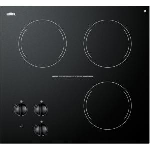 imageSummit 22quot 3 Burner Electric Cooktop 230 Volt Radiant Cooktop ADA Compliant Black CR3240Black