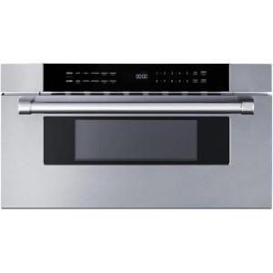 imageSummit 24 Built In Microwave 12 cuft Drawer Microwave ADA Compliant Black ampamp Stainless Steel  MDR245SS 24 Inch30 Inch
