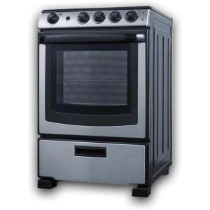 imageSummit 24 Electric Smooth Top Range Large 29 cuft Oven ADA Complaint Stainless Steel REX2451SSRTStainless Steel