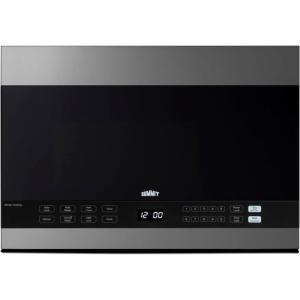 imageSummit 24 Over The Range Microwave 14 cuft Capacity BuiltIn Microwave Stainless Steel ampamp Black MHOTR243SSBlack