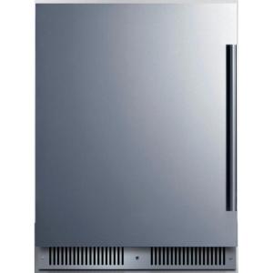 imageSummit 24 Refrigerator 33 cuft Capacity Builtin Refrigerator Undercounter Shallow 18 Depth Stainless Steel SDHR2444LHD Left Handed Door SwingStainless Steel