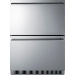 imageSummit 24 Two Drawer Freezer 354 cuft Capacity ADA Compliant ENERGY STAR Stainless Steel Panel Ready Capable ADFD2D24 Panels not included