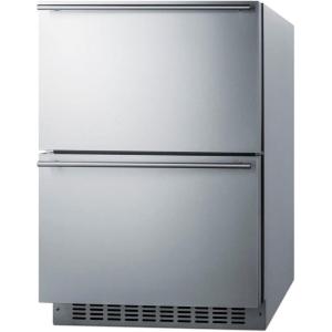 imageSummit 24 Two Drawer Refrigerator 37 cuft Capacity ADA Compliant Outdoor Stainless Steel Panel Ready Capable ADRD241CSS Panels not include