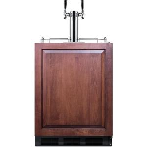 imageSummit 24quot Cold Brew Kegerator Dual Tap Kit ADA Compliant Stainless Steel SBC58BLBIADACFTWINPanel Ready