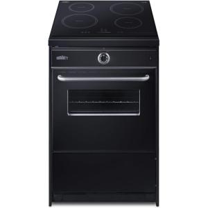 imageSummit 24quot Induction Range 292 cu ft Oven 4 Elements ADA Compliant Design White  WEM665WBlack