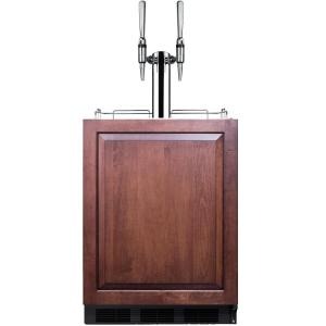 imageSummit 24quot Nitro Cold Brew Kegerator Dual Stour Style Tap Kit ADA Compliant Panel Ready  SBC58BLBIADAIFNCFTWIN Panel Is Not IncludedPanel Ready