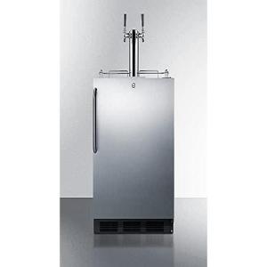 imageSummit 24quot Outdoor Wine Kegerator ADACompliant Stainless Steel  SBC54OSBIADAWKDTWIN