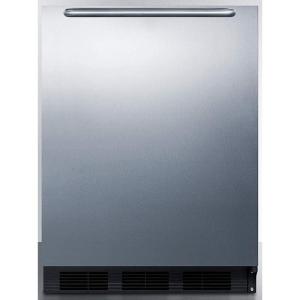 imageSummit 24quot Refrigerator Undercounter Fridge 55 cuft Capacity ADA Compliant Stainless Steel AR5BSBlack