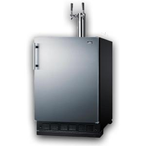 imageSummit 24quot Undercounter Kegerator Dual Tap Kit Stainless Steel  SBC7BRSCold Brew Coffee