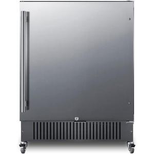 imageSummit 27 Refrigerator Builtin Outdoor Refrigerator 498 cuft Capacity Mobile Fridge Stainless Steel FF27BSSCASStainless steelBlack