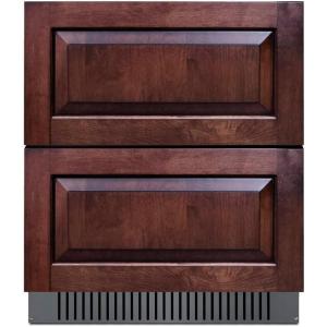 imageSummit 27 Two Drawer Refrigerator Outdoor Drawer Refrigerator ADA Compliant 483 cuft Capacity Panel Ready SPR275OS2DPNRADA Panels not includedStainless SteelPanelReadyBlack