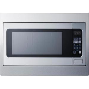imageSummit 27 and 30quot BuiltIn Microwave Oven Stainless Steel 22 Cubic Feet with Trim Kit Digital Control Panel 1200W 27 Inch27 Inch