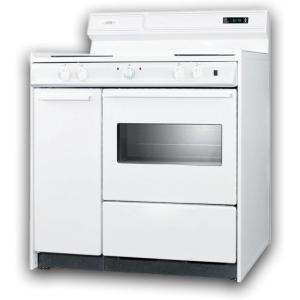 imageSummit 36 Electric Range 220V Electric Coil Burners Large 29 cuft Oven ADA Complaint White WEM430KWWhite