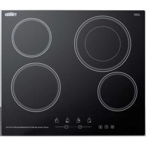 imageSummit 36quot Electric Cooktop 5Burners 208240V Radiant Cooktop Black CR5B36T9BBlack