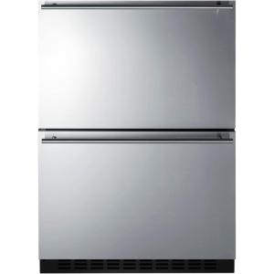 imageSummit Appliance ADFD243PNR 24quot Wide 2Drawer AllFreezer 37 cuft Capacity ADA Compliant Open Drawer Alarm IndoorOutdoor Compatible Frostfree LED Lighting Panels Not Included