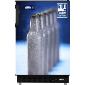 imageSummit Appliance ALFZ37BFROST 20quot Wide Beer Froster 268 cuft Preset to 24F 3quot Thick Door Door Shelves Digital Thermostat Adjustable Shelves ADA CompliantBlack