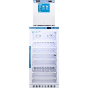 imageSummit Appliance ARG8PVFS24LSTACKMED2 Stacked Combination of PharmaVac ARG8PV 24quot Wide Allrefrigerator and FS24LMED2 Compact Manual Defrost Allfreezer for Vaccine Storage