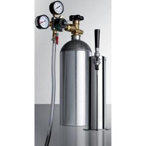 imageSummit Appliance KitSBC7 Commercially Approved Beer Tap System Includes a Commercial Single Tap Stainless Steel Draft Tower and 5 lb CO2 Tank Works with Virtually Any KegeratorStainless Steel