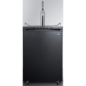 imageSummit Appliance SBC635MNCF NitroInfused Coffee Dispenser in Black with a Complete Stainless Steel Stout Style Tap Kit and Nitrogen Tank Included Auto Defrost Digital Thermostat