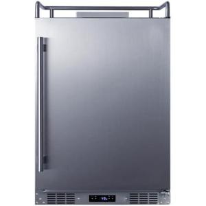 imageSummit Appliance SBC682NK 24quot Wide BuiltIn Kegerator Commercially Approved 56 cuft Interior Memory IC Function Weatherproof Design Builtin Capable Automatic Defrost Digital Thermostat