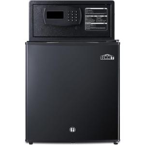 imageSummit Mini Bar ampamp Hotel Room Safe Combination Hospitality Refrigerator ampamp Safe Combo Stainless Steel  MBSAFESSBlack