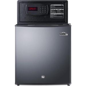 imageSummit Mini Bar ampamp Hotel Room Safe Combination Hospitality Refrigerator ampamp Safe Combo Stainless Steel  MBSAFESSStainless Steel