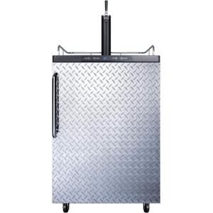 imageSummit SBC635MDPL Beer Dispenser Silver With Diamond PlateSilver With Diamond Plate